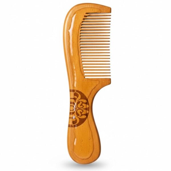 Natural Wooden Hair Comb – Anti-Static, Anti-Hairfall Detangler for Healthy Scalp, Hair Growth & Tangle-Free Smooth Hair | Orbido Mart BD