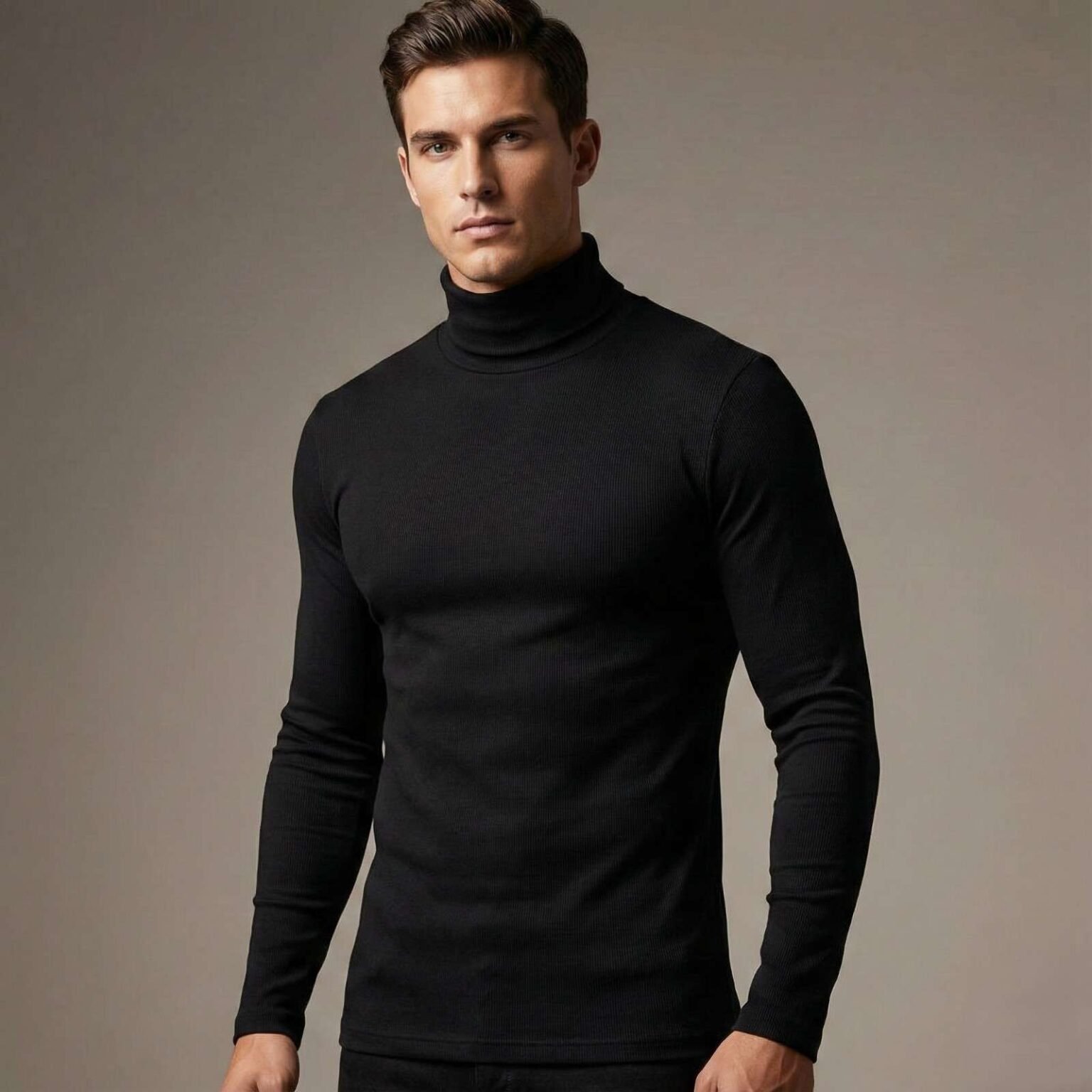 PremiumBlackWhiteHighNeckFullSleeveT-ShirtOrbidoMartBD (1)